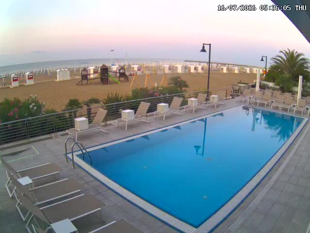 Live webcam view of Hotel delle Nazioni Beach & Pool, Caorle